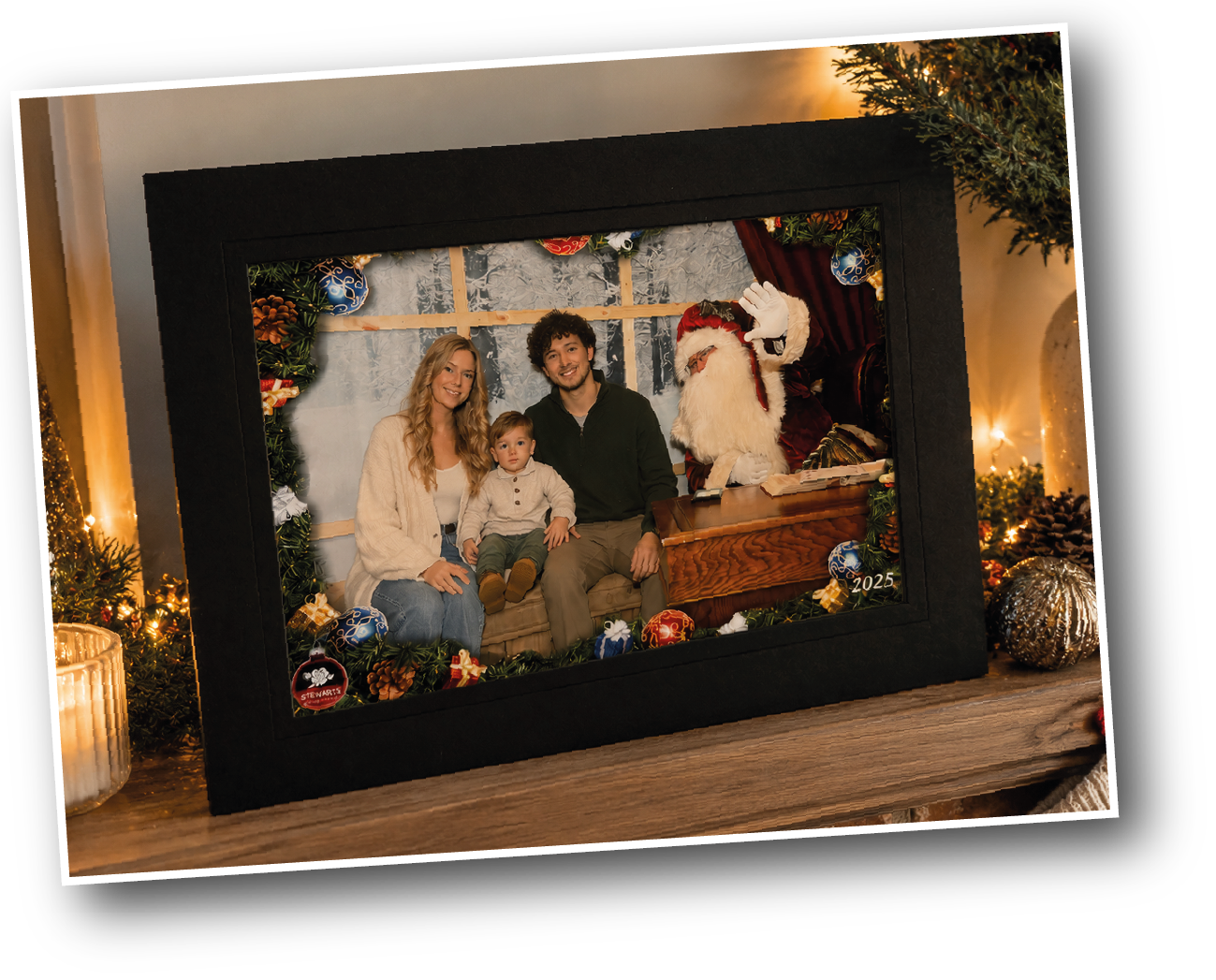 Picture on mantelpiece